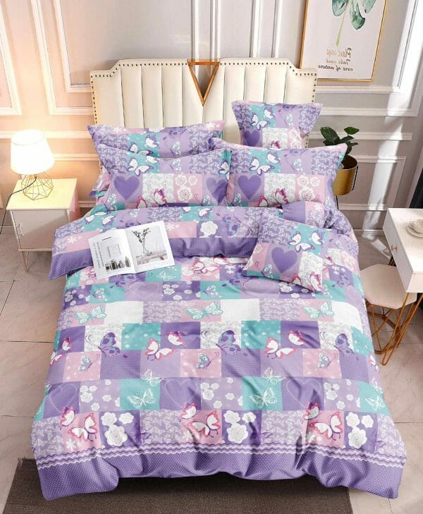 Lavender Butterfly - 100% Premium Canadian Cotton Bedsheet