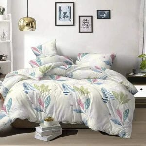 Leaf White - 100% Premium Canadian Cotton Bedsheet