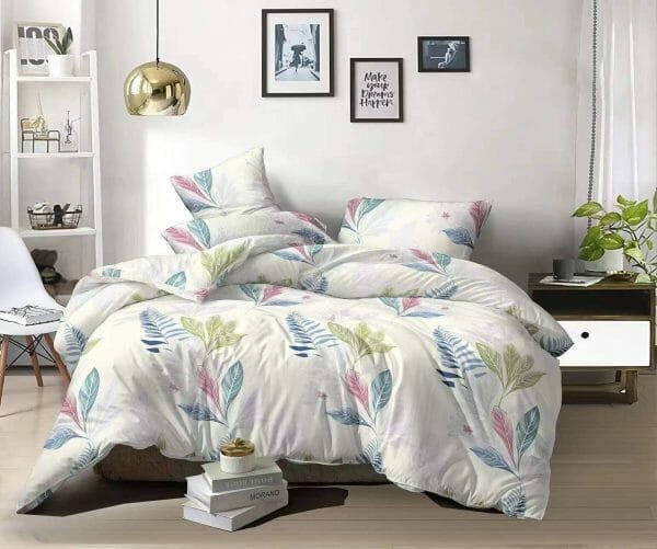 Leaf White - 100% Premium Canadian Cotton Bedsheet