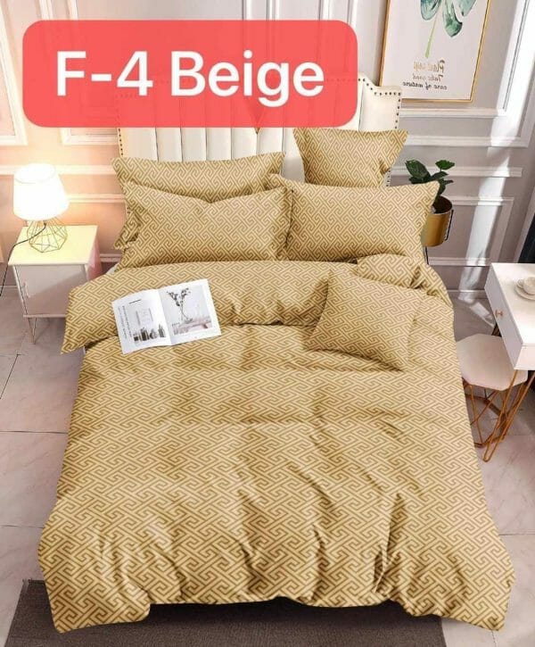 Maze Beige - 100% Premium Canadian Cotton Bedsheet