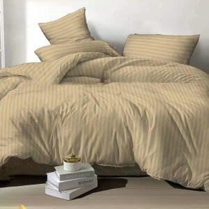 Stripe Beige - 100% Premium Canadian Cotton Bedsheet