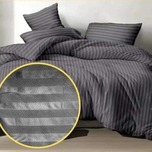 Stripe Dark Gray - 100% Premium Canadian Cotton Bedsheet