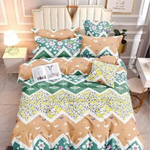 Zigzag Garden- 100% Premium Canadian Cotton Bedsheet