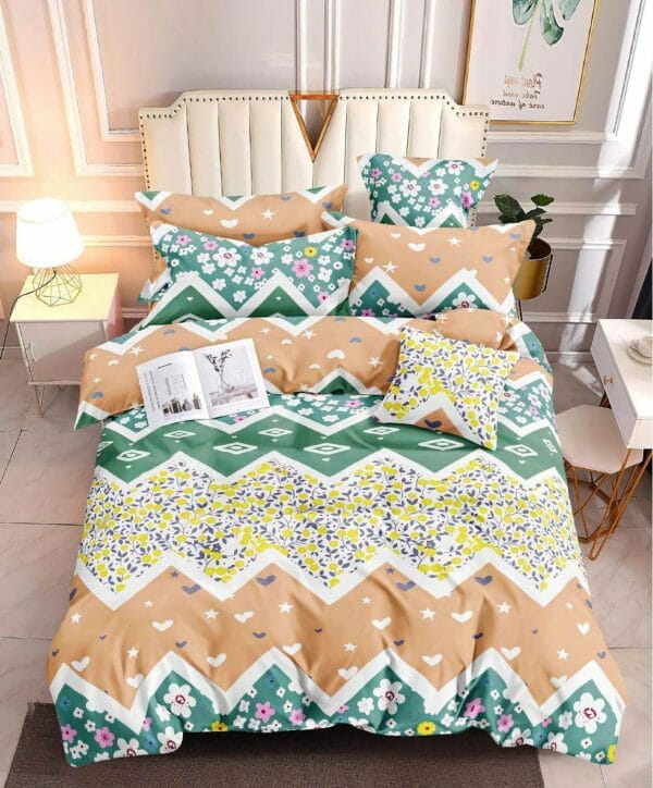 Zigzag Garden- 100% Premium Canadian Cotton Bedsheet