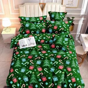 Christmas Green - 100% Premium Canadian Cotton Bedsheet