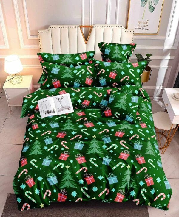 Christmas Green - 100% Premium Canadian Cotton Bedsheet