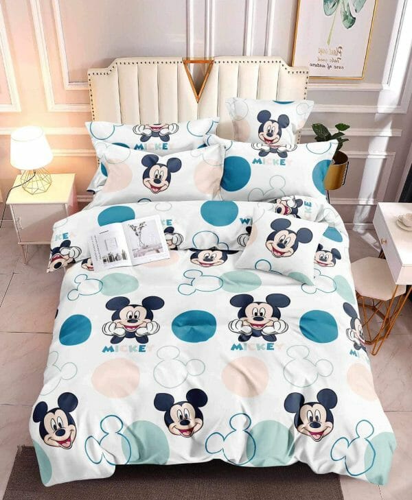 Mickey Circle - 100% Premium Canadian Cotton Bedsheet