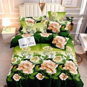 Rose Green - 100% Premium Canadian Cotton Bedsheet