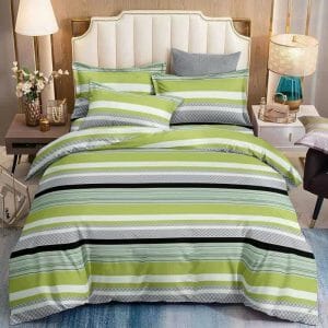 Stripe Green - 100% Premium Canadian Cotton Bedsheet