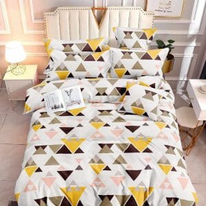 Tricolor Triangle - 100% Premium Canadian Cotton Bedsheet