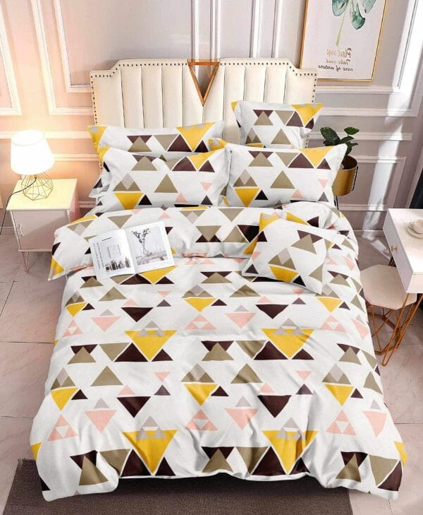 Tricolor Triangle - 100% Premium Canadian Cotton Bedsheet
