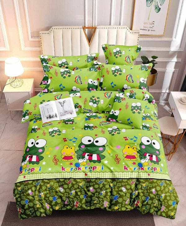 Keroppi- 100% Premium Canadian Cotton Bedsheet