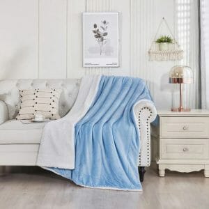 Light Blue - Fleece Blanket