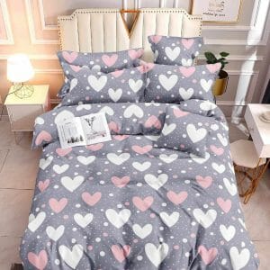 Pebble Heart- 100% Premium Canadian Cotton Bedsheet