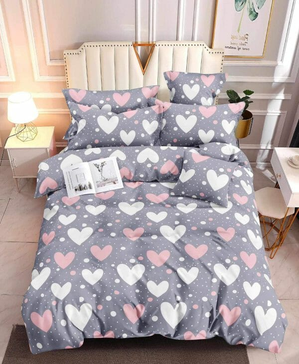 Pebble Heart- 100% Premium Canadian Cotton Bedsheet