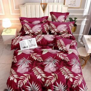 Scarlet Leaf- 100% Premium Canadian Cotton Bedsheet