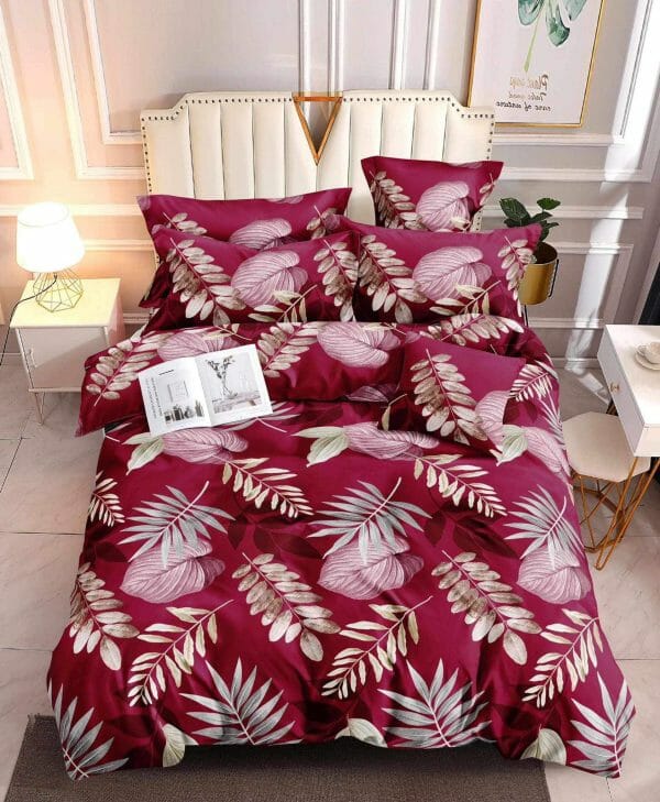 Scarlet Leaf- 100% Premium Canadian Cotton Bedsheet