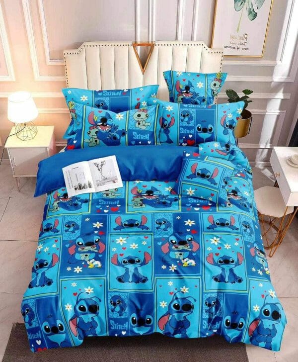 Stitch Blue - 100% Premium Canadian Cotton Bedsheet