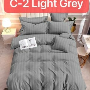 Stripe Gray - 100% Premium Canadian Cotton Bedsheet