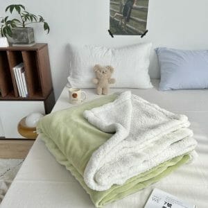 Light Green - Fleece Blanket