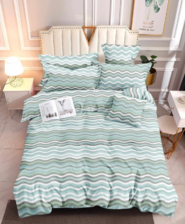 Emerald Waves- 100% Premium Canadian Cotton Bedsheet