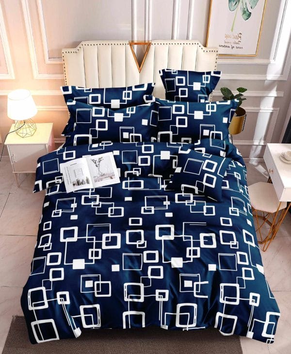 Midnight Tiles- 100% Premium Canadian Cotton Bedsheet