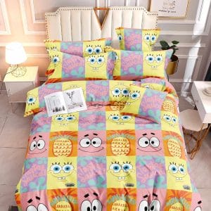 Spongebob Yellow- 100% Premium Canadian Cotton Bedsheet