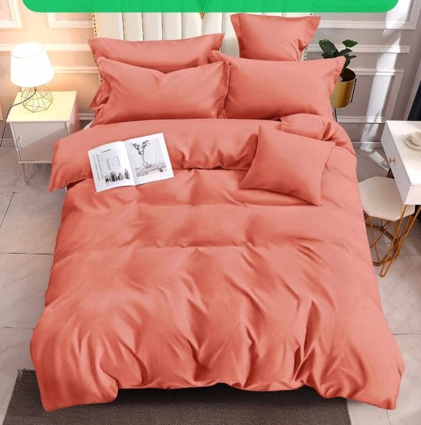 Peach- 100% Premium Canadian Cotton Bedsheet