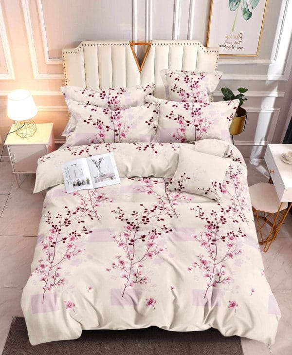 Blossom Sprigs- 100% Premium Canadian Cotton Bedsheet