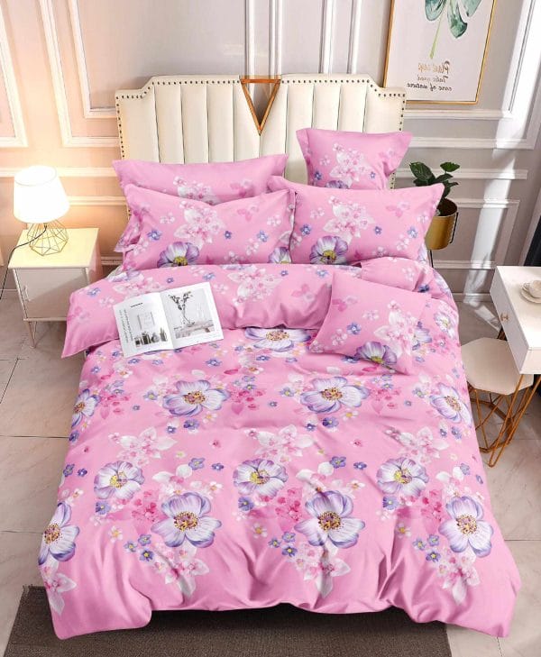 Floral Elegance- 100% Premium Canadian Cotton Bedsheet