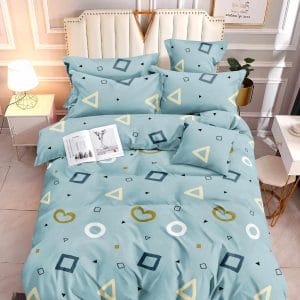 Geo Heart- 100% Premium Canadian Cotton Bedsheet