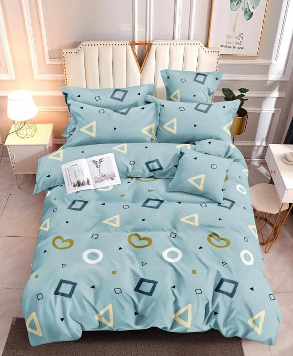 Geo Heart- 100% Premium Canadian Cotton Bedsheet