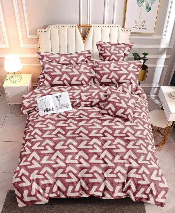 Geometric Elegance- 100% Premium Canadian Cotton Bedsheet