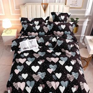 Heartfelt Patterns- 100% Premium Canadian Cotton Bedsheet