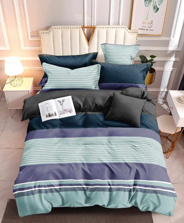 Marine Stripe- 100% Premium Canadian Cotton Bedsheet