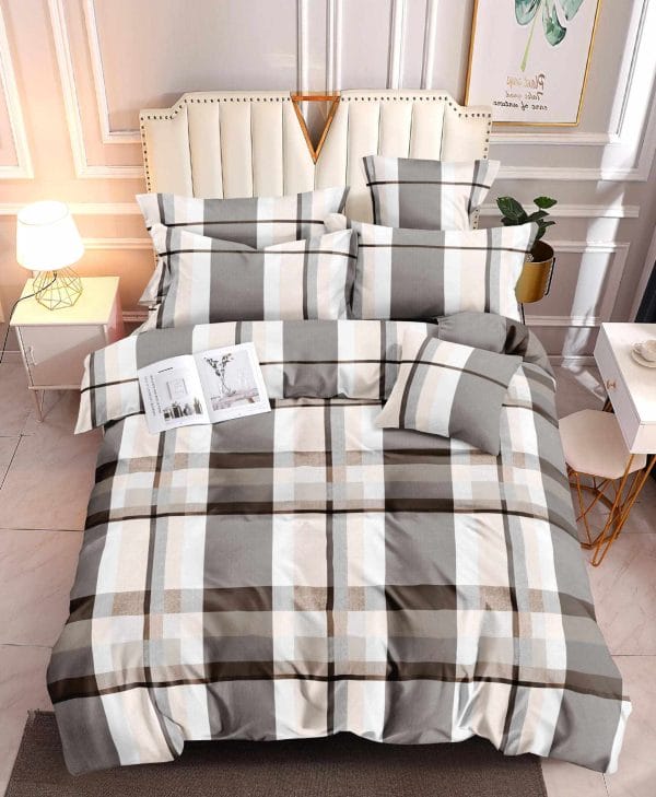 Plaid Harmony- 100% Premium Canadian Cotton Bedsheet