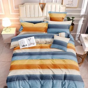 Sunset Stripes- 100% Premium Canadian Cotton Bedsheet