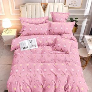 Twinkle Pink- 100% Premium Canadian Cotton Bedsheet