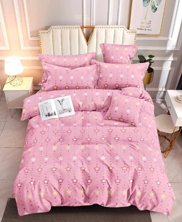 Twinkle Pink- 100% Premium Canadian Cotton Bedsheet