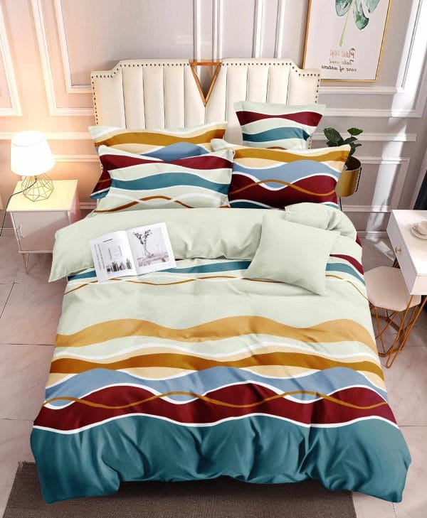 Retro Waves- 100% Premium Canadian Cotton Bedsheet