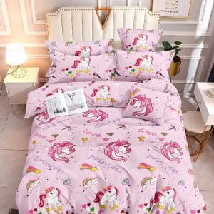 Unicorn Dreams- 100% Premium Canadian Cotton Bedsheet