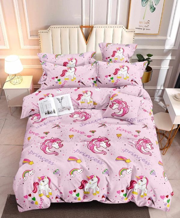 Unicorn Dreams- 100% Premium Canadian Cotton Bedsheet