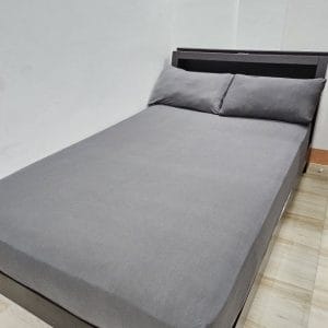 No Lukot Plain Gray- 100% Premium Canadian Cotton Bedsheet