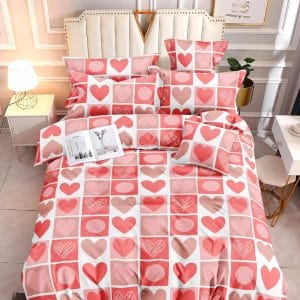 Romantic Hearts- 100% Premium Canadian Cotton Bedsheet