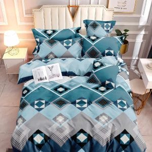 Aqua Mosaic- 100% Premium Canadian Cotton Bedsheet