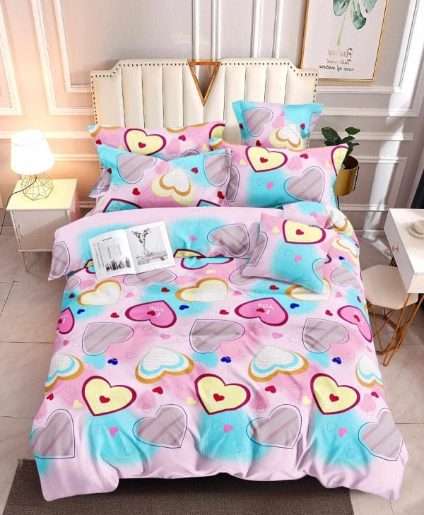 Candy Hearts- 100% Premium Canadian Cotton Bedsheet