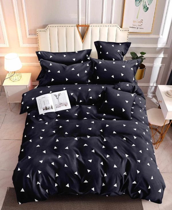 Geometric Night- 100% Premium Canadian Cotton Bedsheet