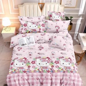 Kitty Blossom- 100% Premium Canadian Cotton Bedsheet