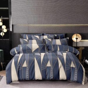 Navy Origami- 100% Premium Canadian Cotton Bedsheet