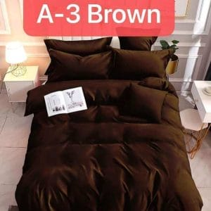 Plain Brown- 100% Premium Canadian Cotton Bedsheet